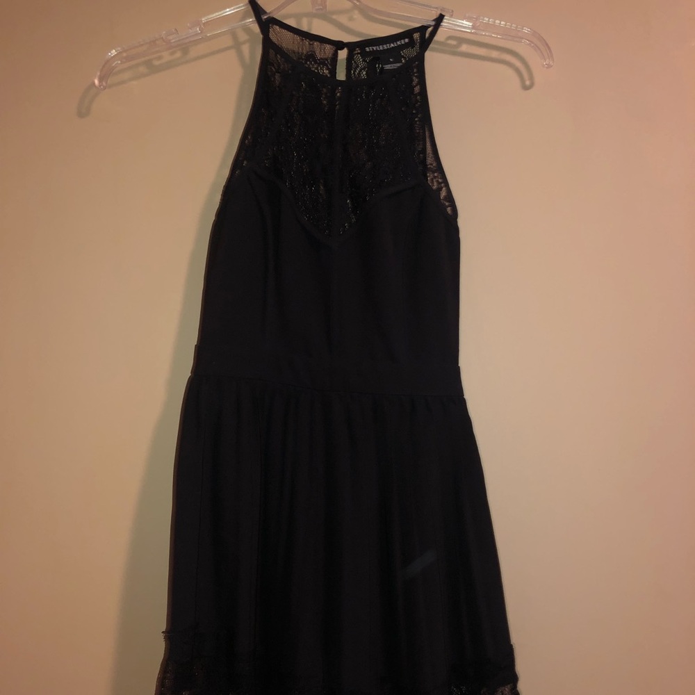 Black lace romper